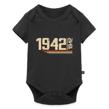 Vintage Anniversary 1942 Birthday Party 1942 - Baby Premium short-sleeve bodysuit - black - Front