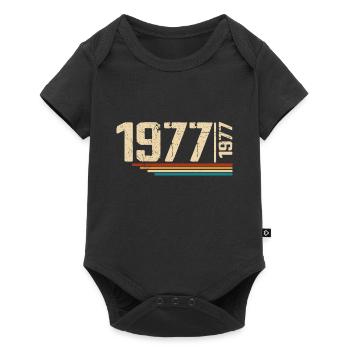 Millésime Anniversaire 1977 Fête Anniversaire 1977 - Body à manches courtes Premium Bébé - noir - Devant