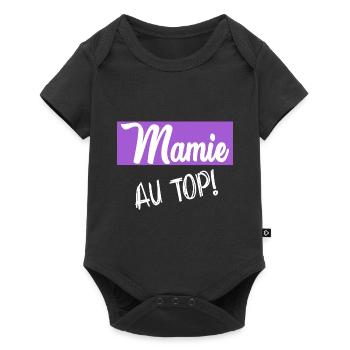 GRANNY. MOTHER'S DAY. HAPPY BIRTHDAY GRANDMA. I LOVE YOU - Baby Premium short-sleeve bodysuit - black - Front