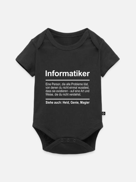 Informatiker - Baby Premium Kurzarmbody - Schwarz