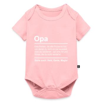 Grandfather - Baby Premium short-sleeve bodysuit - rose - Front