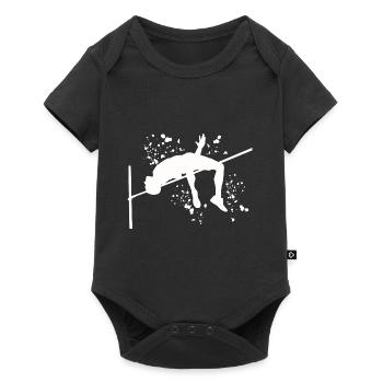 Saut en hauteur Aquarelle Saut en hauteur - Body à manches courtes Premium Bébé - noir - Devant