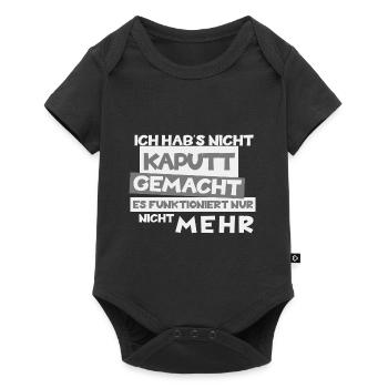 Thème amusant « Je ne l’ai pas cassé » - Body à manches courtes Premium Bébé - noir - Devant