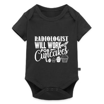 Radiologist Works For Cupcakes - Baby Premium short-sleeve bodysuit - black - Front