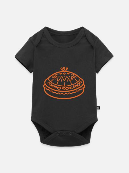 Pfannkuchen - Baby Premium Kurzarmbody - Schwarz