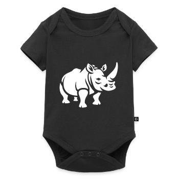 rhinoceros - Baby Premium short-sleeve bodysuit - black - Front
