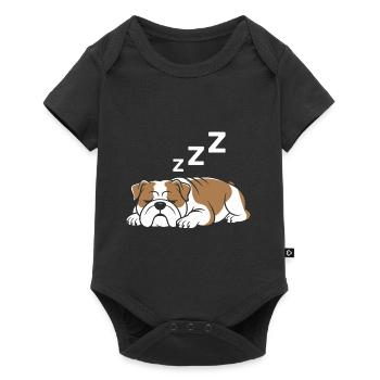 Bouledogue - Body à manches courtes Premium Bébé - noir - Devant