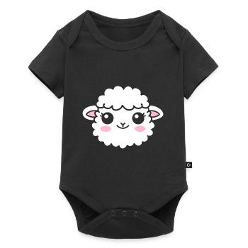 Sheep - Baby Premium short-sleeve bodysuit - black - Front