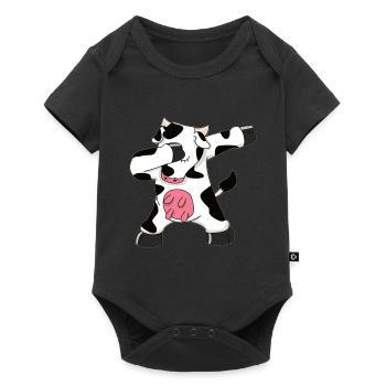 Tamponner la vache - Body à manches courtes Premium Bébé - noir - Devant