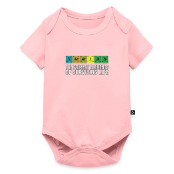 Éléments de vacances drôles de - Body à manches courtes Premium Bébé - rose - Devant