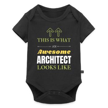 Architecte - Body à manches courtes Premium Bébé - noir - Devant