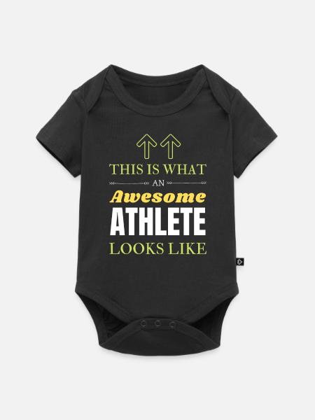 Athlet - Baby Premium Kurzarmbody - Schwarz