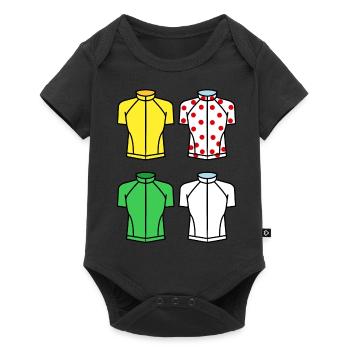 jersey the tour race cycling bike france - Baby Premium short-sleeve bodysuit - black - Front