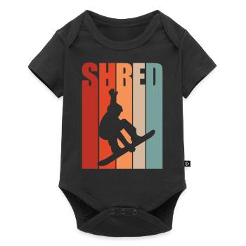 Snowboarder Winter Sports Snow - Baby Premium short-sleeve bodysuit - black - Front