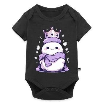 Cute Christmas Snowman - Holiday Design - Baby Premium short-sleeve bodysuit - black - Front