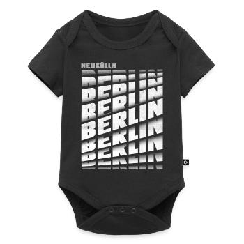berlin Neukölln - Baby Premium Kurzarmbody - Schwarz - Vorne