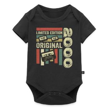 Vintage 2000 - Retro Birthday Quote 2000 - Baby Premium short-sleeve bodysuit - black - Front