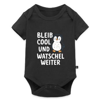 Penguin Little Penguins Emperor Penguin - Baby Premium short-sleeve bodysuit - black - Front