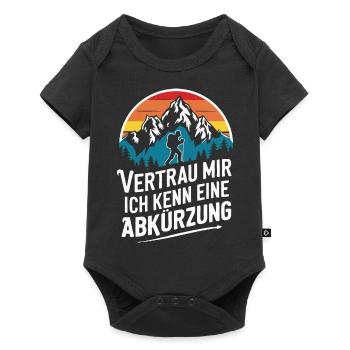 Hiking Hikers Hike Mountains Forest - Baby Premium short-sleeve bodysuit - black - Front