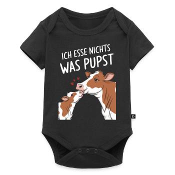 Végétarien Végétalien Bien-être animal Droits des animaux Veggie - Body à manches courtes Premium Bébé - noir - Devant