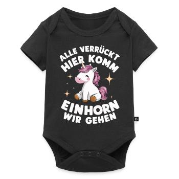 Unicorn Unicorns Mythical Creatures Mystical - Baby Premium short-sleeve bodysuit - black - Front