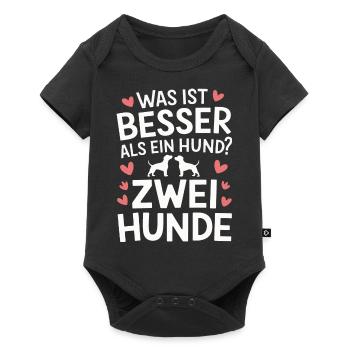 Dog Dogs Pet Funny Sayings - Baby Premium short-sleeve bodysuit - black - Front