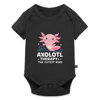 Poisson axolotl - Body à manches courtes Premium Bébé - noir - Devant