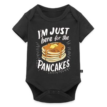Pancakes Breakfast Food Pancake - Baby Premium short-sleeve bodysuit - black - Front