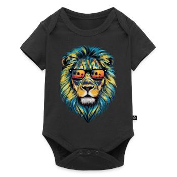 Lion Lion Animal Africa - Baby Premium short-sleeve bodysuit - black - Front