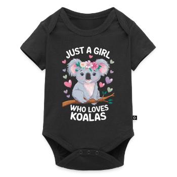 Koala Koala Koala Ours Koala Animal - Body à manches courtes Premium Bébé - noir - Devant