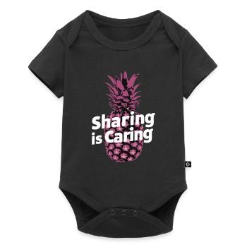 Ananas Fruit tropical hawaïen - Body à manches courtes Premium Bébé - noir - Devant