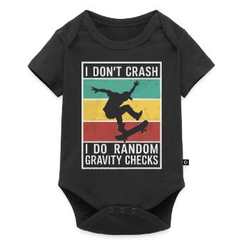 Skateboarding Skater Skateboard Skateboarder - Baby Premium short-sleeve bodysuit - black - Front