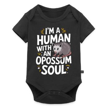Opossum Possum Animal - Baby Premium short-sleeve bodysuit - black - Front