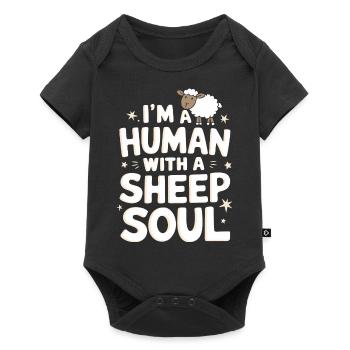Sheep Sheep Farmer Lamb Farmer - Baby Premium short-sleeve bodysuit - black - Front