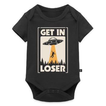 Alien UFO Aliens Außerirdischer - Baby Premium short-sleeve bodysuit - black - Front