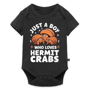 Crab Hermit Crab Crab Crab Crab - Baby Premium short-sleeve bodysuit - black - Front