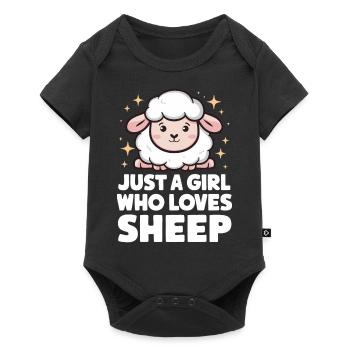 Sheep Sheep Farmer Lamb Farmer - Baby Premium short-sleeve bodysuit - black - Front