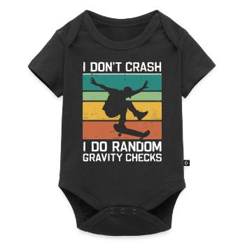 Skateboarding Skater Skateboard Skateboarder - Baby Premium short-sleeve bodysuit - black - Front
