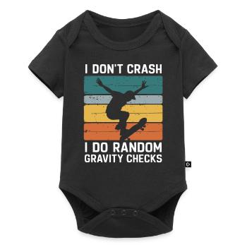 Skateboarding Skater Skateboard Skateboarder - Baby Premium short-sleeve bodysuit - black - Front