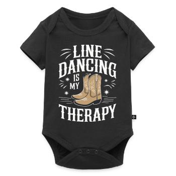 Line Dancing Tanzen Tänzer - Baby Premium Kurzarmbody - Schwarz - Vorne