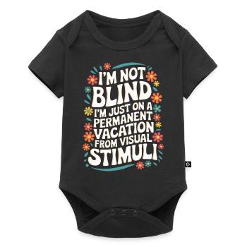 Blind blindness Visually impaired people - Baby Premium short-sleeve bodysuit - black - Front