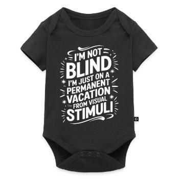Blind blindness Visually impaired people - Baby Premium short-sleeve bodysuit - black - Front