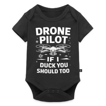 Drones Pilote Quadricoptère Drone - Body à manches courtes Premium Bébé - noir - Devant
