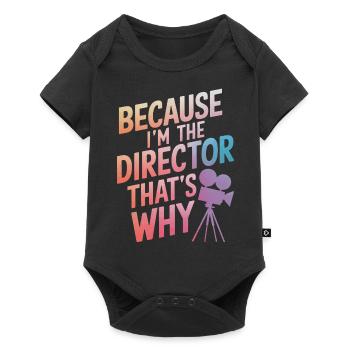 Filmmaker Film Director Cinematographer Film - Baby Premium short-sleeve bodysuit - black - Front