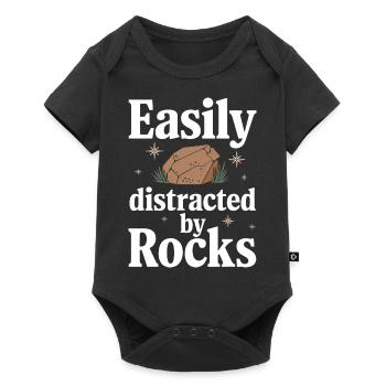 Experte für Geologie Gestein Geologe - Baby Premium Kurzarmbody - Schwarz - Vorne