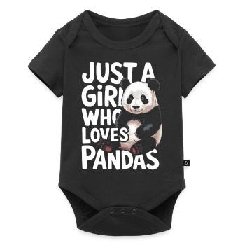 Panda Ours Panda Animal Pandas - Body à manches courtes Premium Bébé - noir - Devant