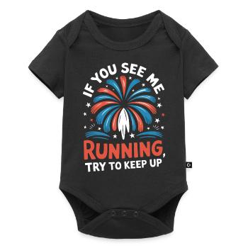 Pyrotechniker Feuerwerk Pyrotechnik - Baby Premium Kurzarmbody - Schwarz - Vorne