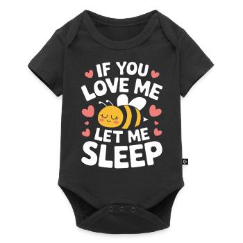 honey bee beekeeper bees bee - Baby Premium short-sleeve bodysuit - black - Front