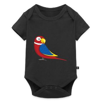 Parrot Colorful - Baby Premium short-sleeve bodysuit - black - Front
