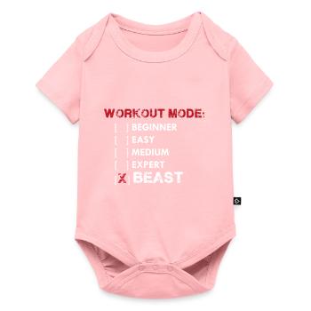 mode d'entraînement BEAST - Body à manches courtes Premium Bébé - rose - Devant